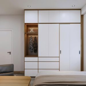 Phòng ngủ phong cách hiện đại kết hợp Japandi