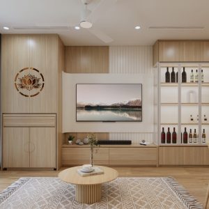 Thiết kế nội thất căn hộ phong cách hiện đại và nét truyền thống